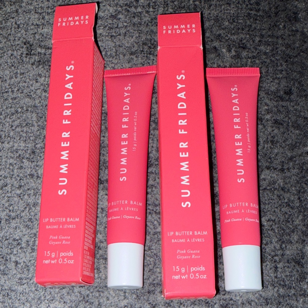 Summer Fridays lip butter balm Pink Guava qty 2 - Picture 1 of 4